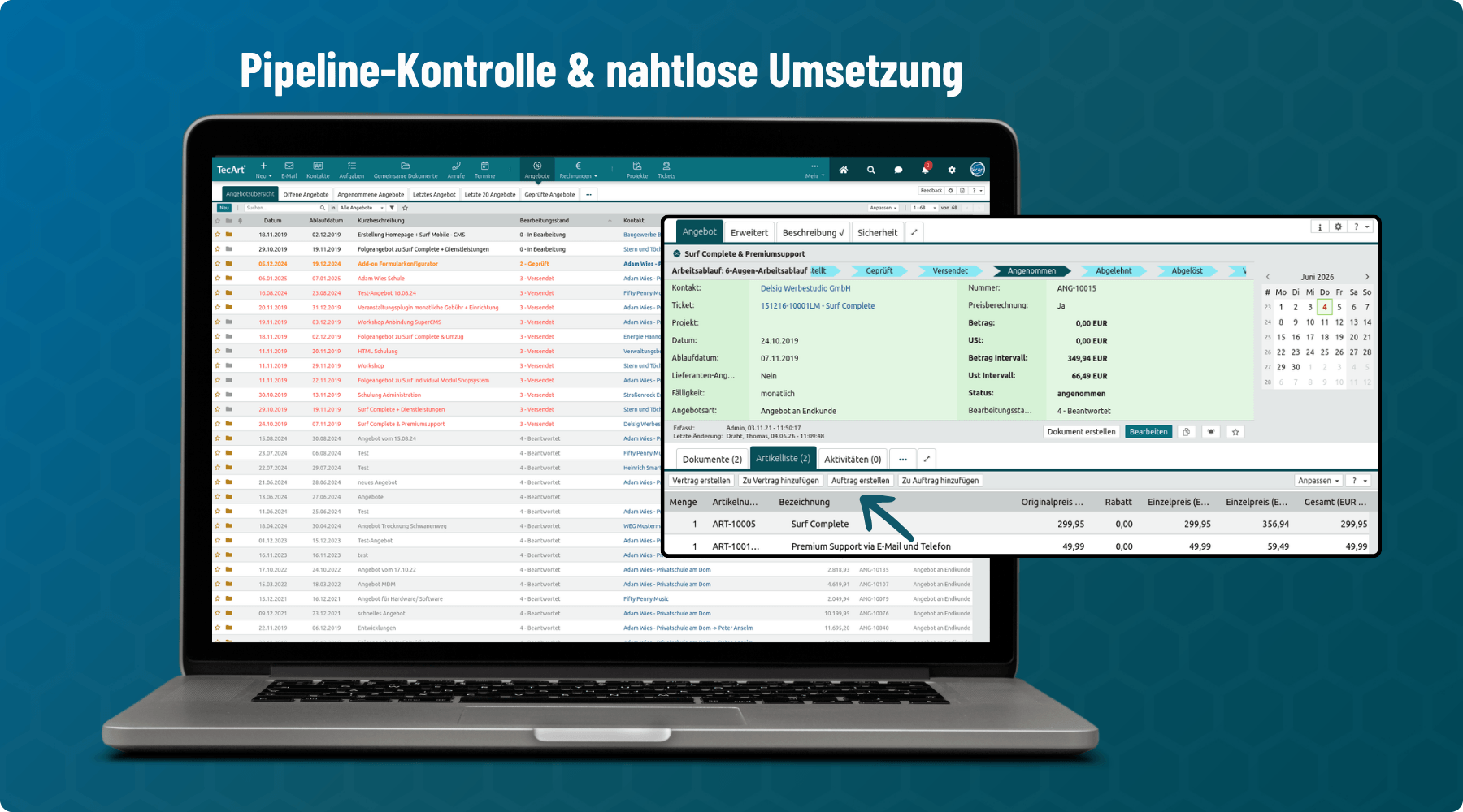 Pipeline Kontrolle Nahtlose Umsetzung 2 1 
